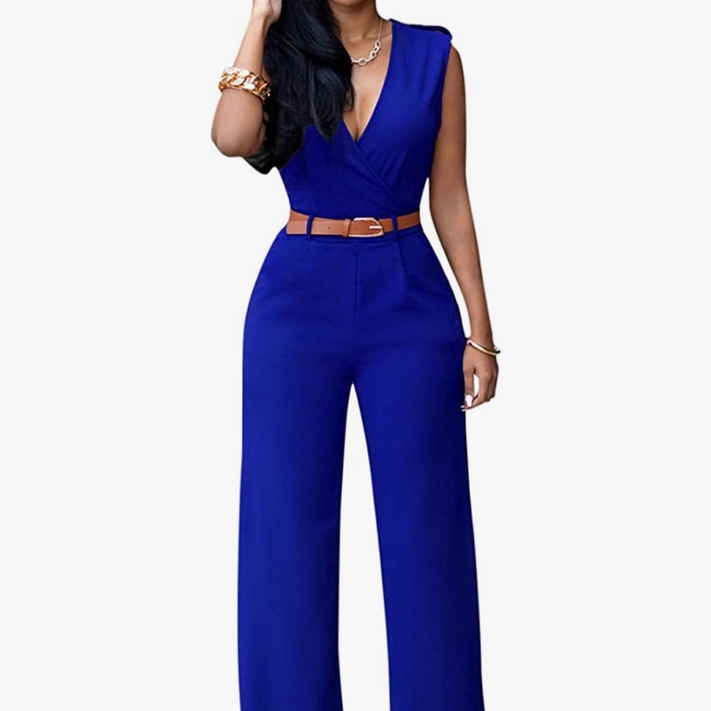 Blue jumpsuit